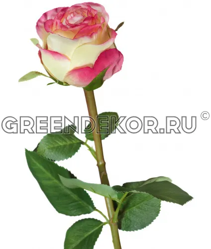 Роза Эсперанса Мидл лимонная (искусственная) высота 49 см
