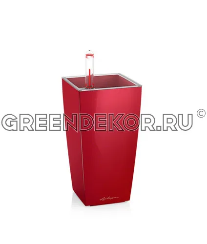 КАШПО LECHUZA MINI-CUBI (КРАСНЫЙ) Диаметр 9см Высота 18см
