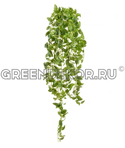 Традесканция бело-зеленая (искусственная) длина 90 см фото 2