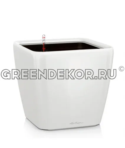 КАШПО LECHUZA QUADRO LS (БЕЛЫЙ) Диаметр 50см Высота 47см