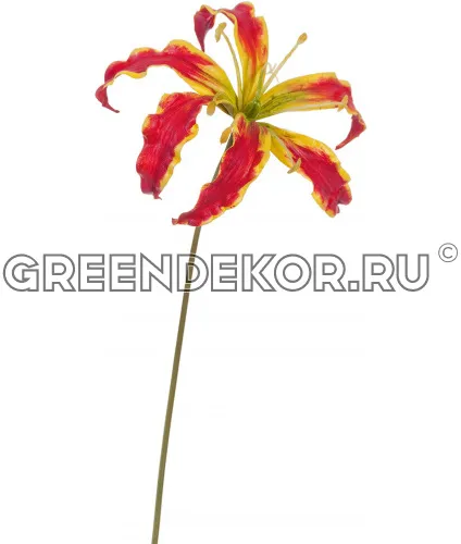 Глориоза алая (искусственная) высота 28 см
