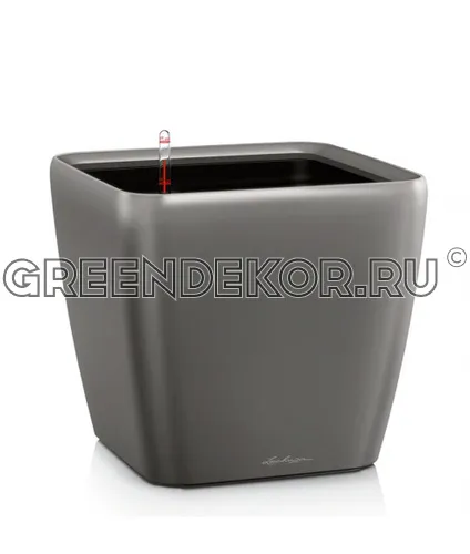 КАШПО LECHUZA QUADRO LS (АНТРАЦИТ) Диаметр 28см Высота 26см