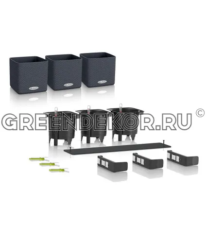 КАШПО LECHUZAGREEN WALL HOME KIT COLOR (СЕРЫЙ)  фото 6
