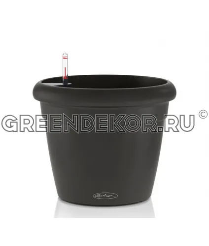 КАШПО LECHUZA RUSTICO COLOR 39 (ЧЕРНЫЙ ГРАФИТ)