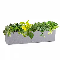 Ампельный микс в кашпо Lechuza Balconera Stone 80 серый камень Высота 30 см